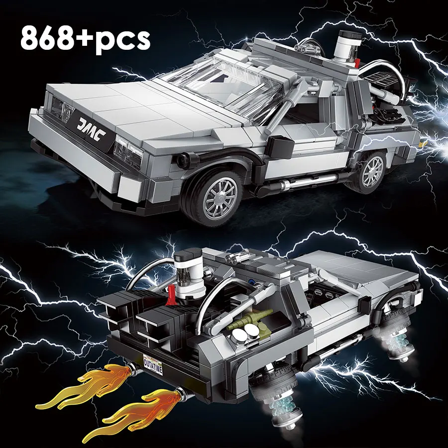 Creative Time Machine Car Model Technical Building Blocks Movie Concept Vehicle MOC Bricks Toys Gifts For Children Boys Adults
Creative Time Machine Car Model Technical Building Blocks Movie Concept Vehicle MOC Bricks Toys Gifts For Children Boys Adults