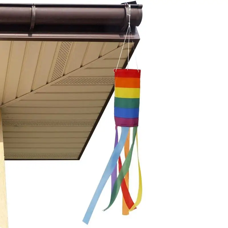 LGBT Gay Pride Rainbow Flag Hanging Windsock Rainbow Wind Direction Measurement Outdoor Backyard Garden Hanging Decoration
LGBT Gay Pride Rainbow Flag Hanging Windsock Rainbow Wind Direction Measurement Outdoor Backyard Garden Hanging Decoration