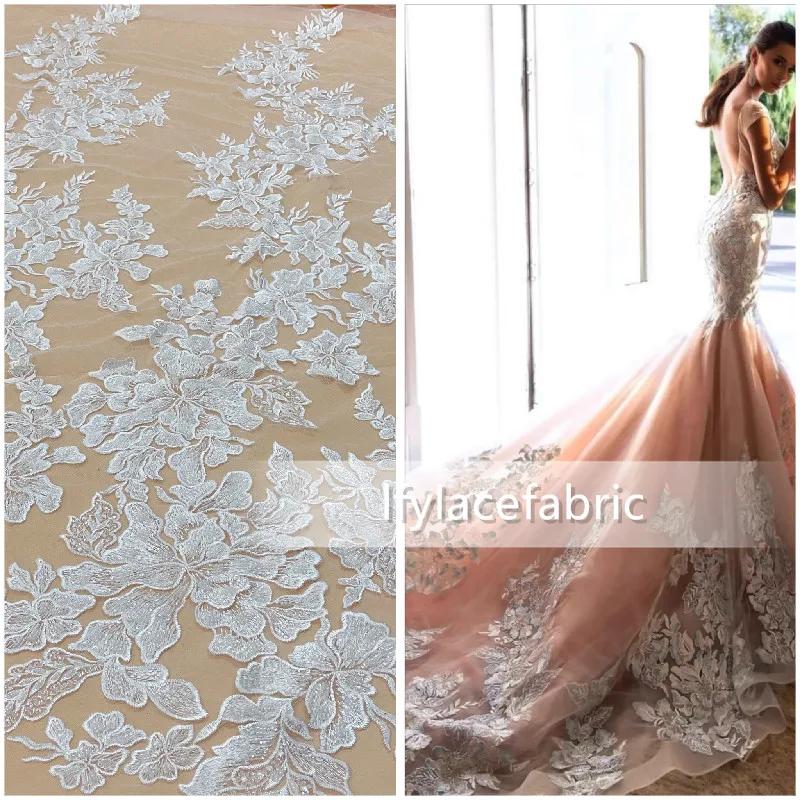 Новый стиль 51-дюймовый вышитый белым бисером тюль гипюр Шантильи кружевная ткань свадебная фотография 1 ярд
Новый стиль 51-дюймовый вышитый белым бисером тюль гипюр Шантильи кружевная ткань свадебная фотография 1 ярд