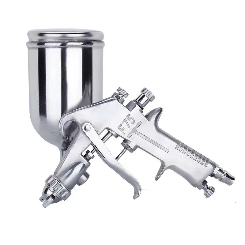 F75 Spray Gun Air Spray Gun Pneumatic Paint Spray Gun with 750ML Cup Airbrush Sprayer For Painting Cars 
F75 Spray Gun Air Spray Gun Pneumatic Paint Spray Gun with 750ML Cup Airbrush Sprayer For Painting Cars