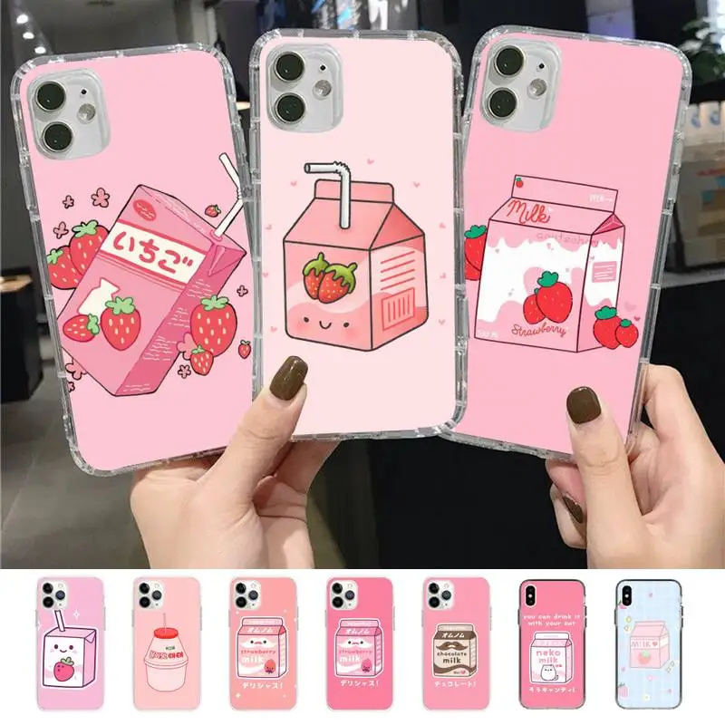 RuiCaiCa Japanese Strawberry Milk Phone Case for iPhone 11 12 13 Mini Pro Max 8 7 6 6S Plus X 5 SE 2020 XR XS Case shell
RuiCaiCa Japanese Strawberry Milk Phone Case for iPhone 11 12 13 Mini Pro Max 8 7 6 6S Plus X 5 SE 2020 XR XS Case shell