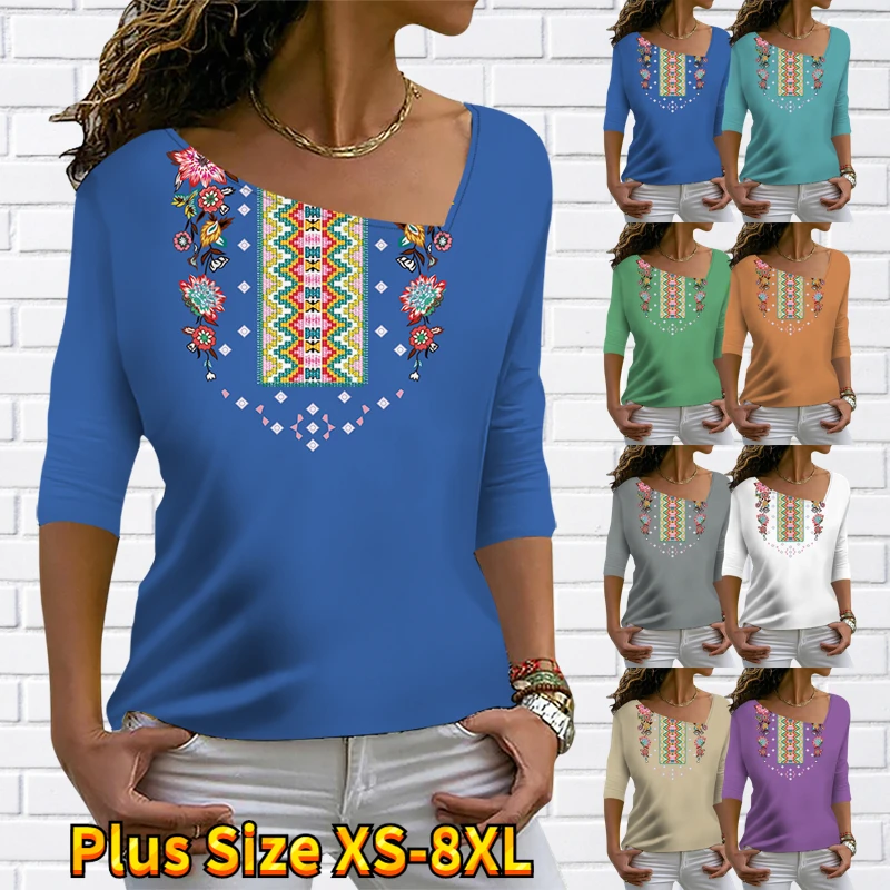 2022 New Autumn Winter Women Elegant Long Sleeve V-neck Loose Size T-shirt New Design Printed Tops Ladies Simple Wind Pullover
2022 New Autumn Winter Women Elegant Long Sleeve V-neck Loose Size T-shirt New Design Printed Tops Ladies Simple Wind Pullover