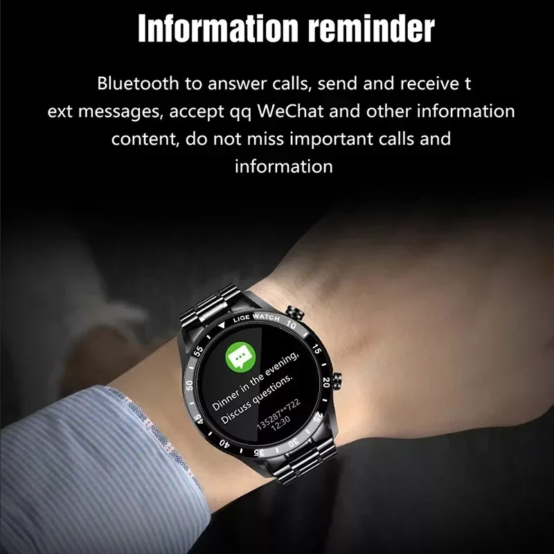 Full Circle Touch Screen Steel Band Luxury Bluetooth Call Men Smart Watch Waterproof Sport Activity Fitness Watch+Box
Full Circle Touch Screen Steel Band Luxury Bluetooth Call Men Smart Watch Waterproof Sport Activity Fitness Watch+Box
