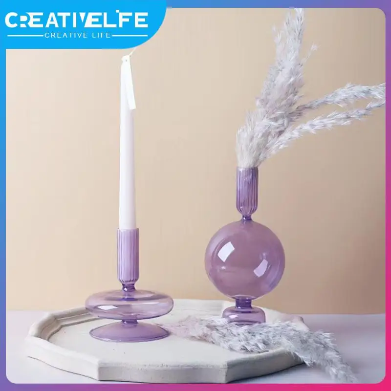 Vase Handicrafts Candlestick Handicrafts Table Decoration Candleholder Transparent Manual Candle Holders Stable Base
Vase Handicrafts Candlestick Handicrafts Table Decoration Candleholder Transparent Manual Candle Holders Stable Base