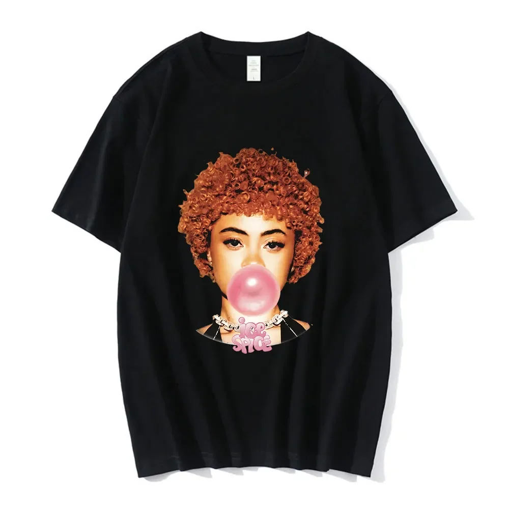 Футболка Rapper Ice Spice Graphic для мужчин и женщин модная Винтажная футболка в стиле