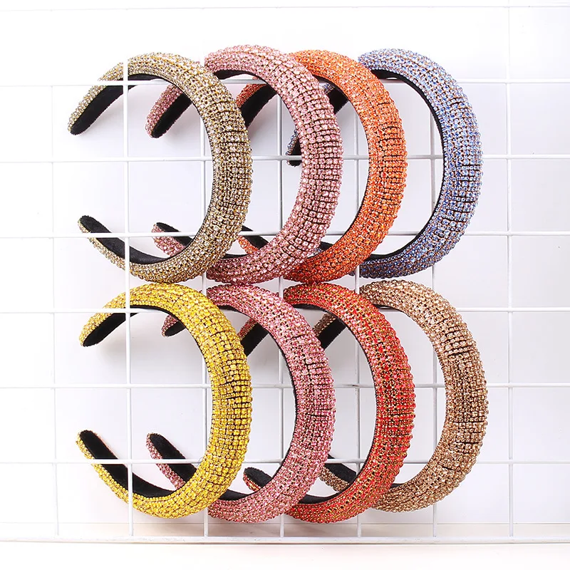Fashion Baroque Thick Sponge Headband Multi-Color Wide Edge Full Diamond Hair Accessories Headwear Women's Wholesale Hair Pins
Fashion Baroque Thick Sponge Headband Multi-Color Wide Edge Full Diamond Hair Accessories Headwear Women's Wholesale Hair Pins