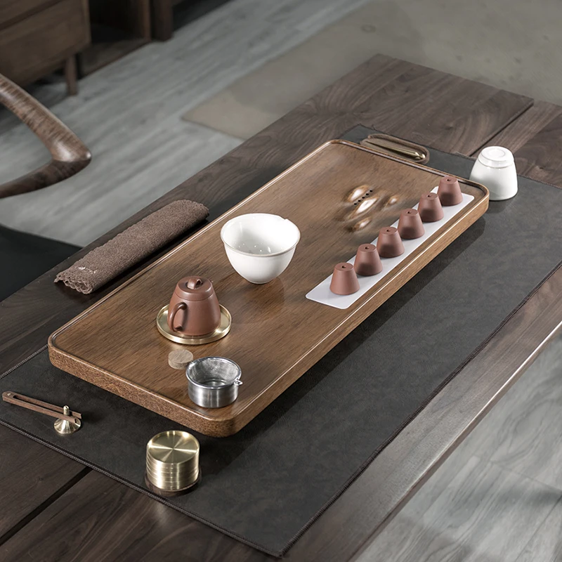 Gong Fu Luxury Tea Tray Table Dark Wooden Elegant Non Slip Serving Tea Trays Office Restaurant Plateau En Bois Home Decoration
Gong Fu Luxury Tea Tray Table Dark Wooden Elegant Non Slip Serving Tea Trays Office Restaurant Plateau En Bois Home Decoration