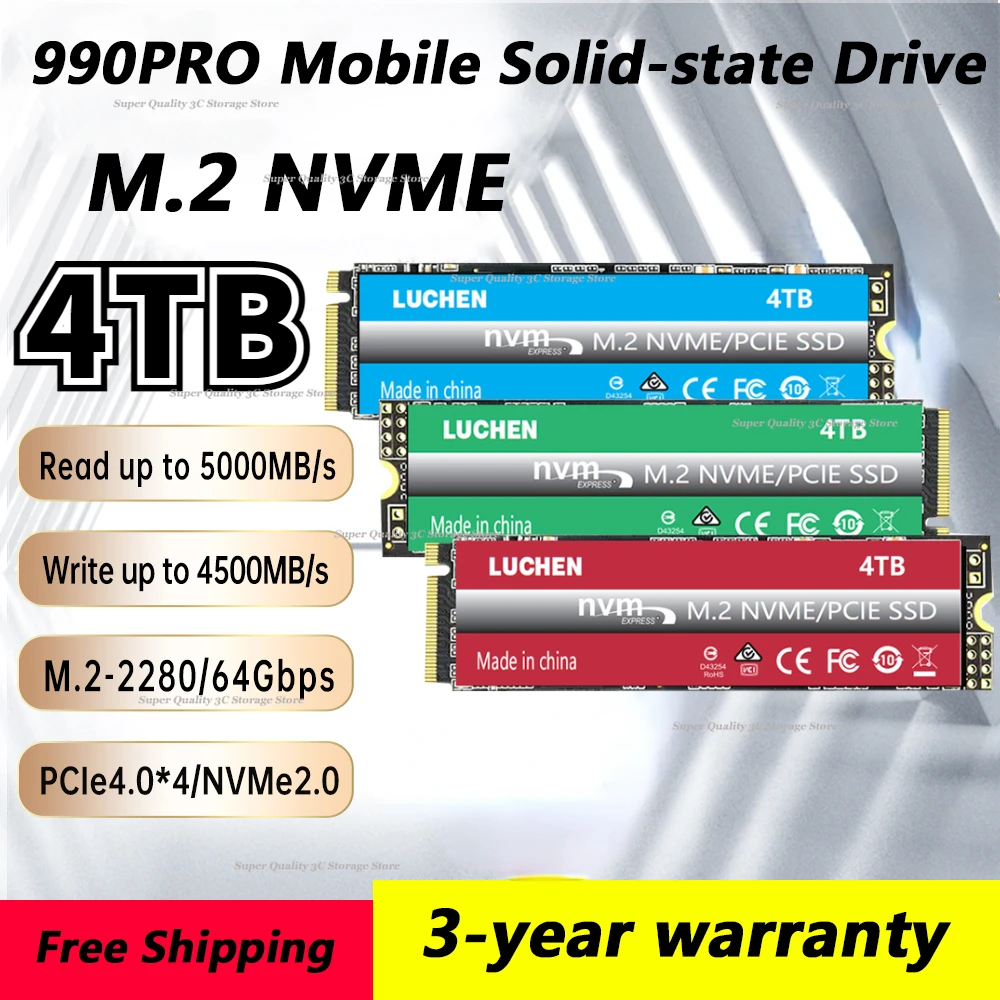 8TB 4TB Original M2 ssd NGFF 2280 NVME M.2/PCIE SSD 1TB 2TB 4TB NVMe Hard Drive For famous brand laptop PC 1000MB/S
8TB 4TB Original M2 ssd NGFF 2280 NVME M.2/PCIE SSD 1TB 2TB 4TB NVMe Hard Drive For famous brand laptop PC 1000MB/S