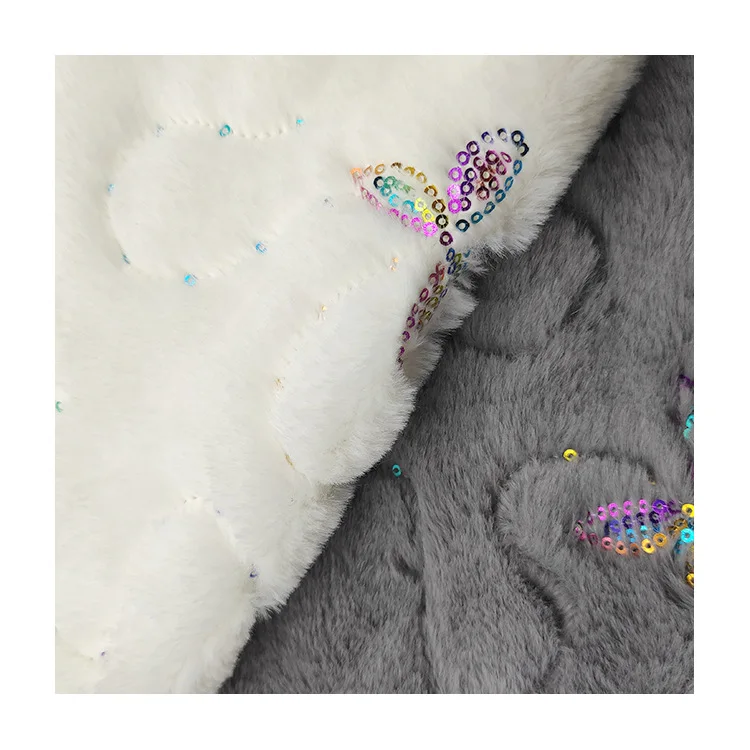 Rabbit Fur Plush Special Embroidery Colorized Butterfly Sequined Embroidery Pillow Shoe Material Toy Costume Fabric
Rabbit Fur Plush Special Embroidery Colorized Butterfly Sequined Embroidery Pillow Shoe Material Toy Costume Fabric