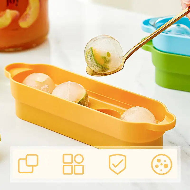 4 Hole Ice Cube Makers Round Ice Hockey Mold Whisky Cocktail Vodka Ball Ice Mould Bar Party Kitchen Ice Box Ice Cream Maker Tool
4 Hole Ice Cube Makers Round Ice Hockey Mold Whisky Cocktail Vodka Ball Ice Mould Bar Party Kitchen Ice Box Ice Cream Maker Tool
