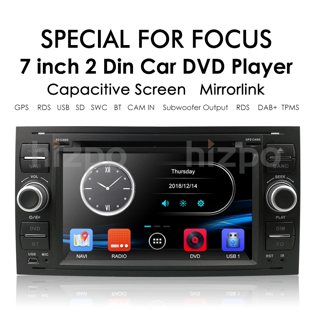 2Din Car AutoRadio GPS DVD Player for Ford Transit Focus Galaxy S-Max C-Max Fusion Fiesta 7inch Car Multimedia radio with Screen
2Din Car AutoRadio GPS DVD Player for Ford Transit Focus Galaxy S-Max C-Max Fusion Fiesta 7inch Car Multimedia radio with Screen