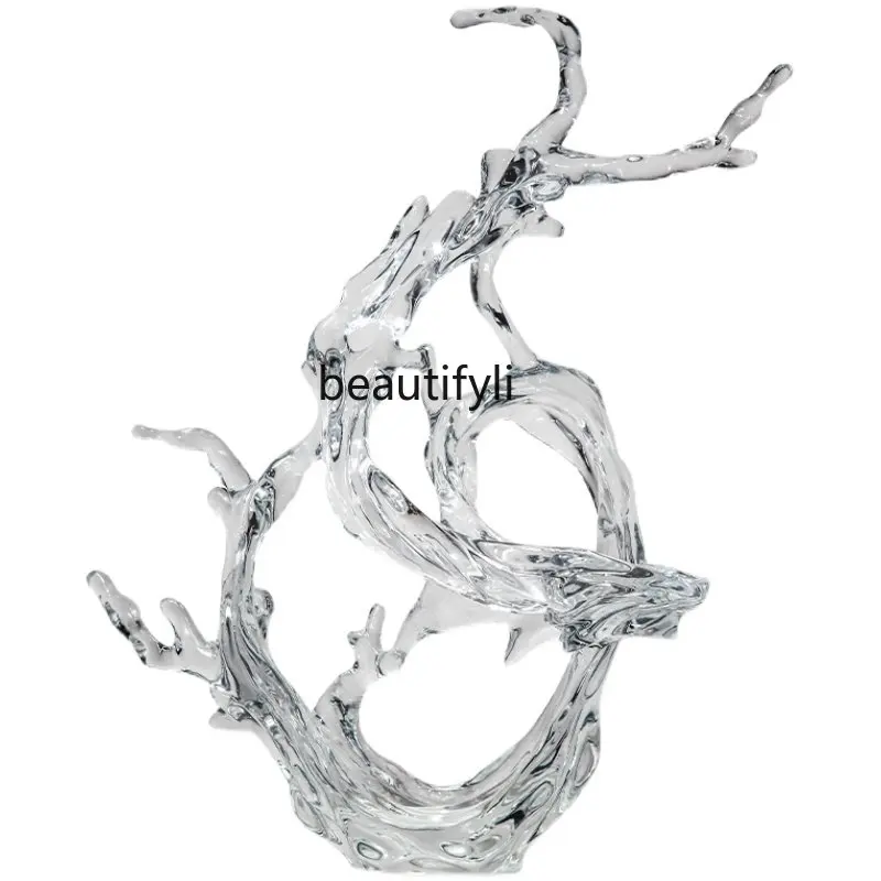yj Living Room Entrance Water Flower Transparent Sculpture Lucky Resin Big Decorations Office Soft Outfit Crafts 
yj Living Room Entrance Water Flower Transparent Sculpture Lucky Resin Big Decorations Office Soft Outfit Crafts