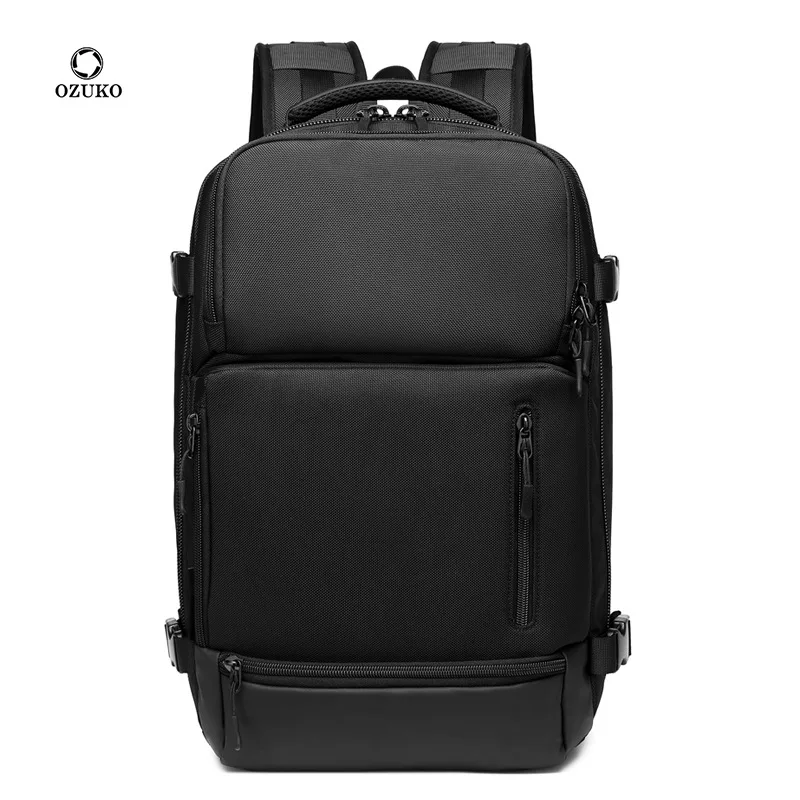 

OZUKO Sports Leisure Men Bag Business Travel Office Laptop Backpack Outdoor Waterproof mochilas masculino de viaje bolso hombre