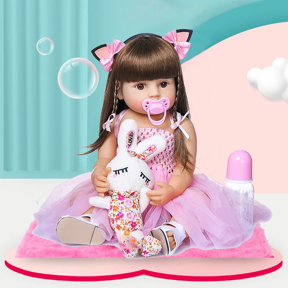 Cute Lifelike Reborn Baby Doll Silicone Toddler Baby Sleeping Accompany Movable Funny Toy Children Day Birthday Gifts
Cute Lifelike Reborn Baby Doll Silicone Toddler Baby Sleeping Accompany Movable Funny Toy Children Day Birthday Gifts