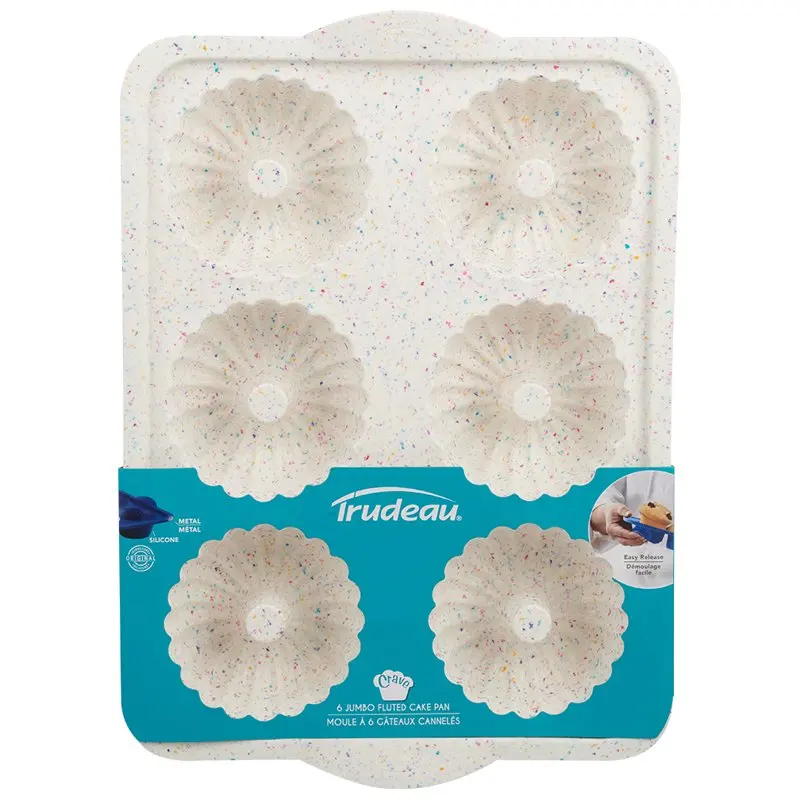 6 Ct Mini Fluted Cake Pan, Multicolor Confetti, Dishwasher Safe
6 Ct Mini Fluted Cake Pan, Multicolor Confetti, Dishwasher Safe