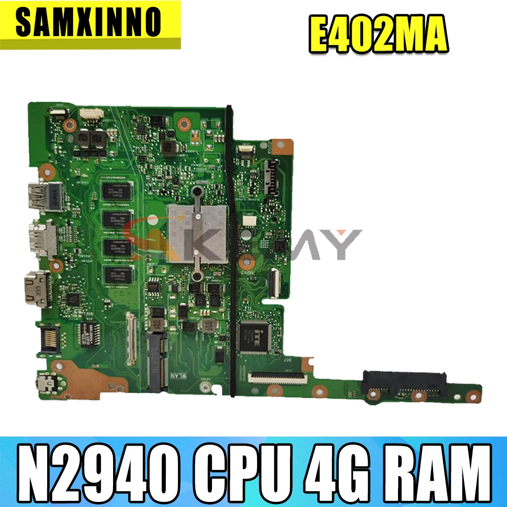 Новая оригинальная материнская плата MB E402MA E402M E502M E402MA E502MA N2940 4 Гб RAM для материнской платы ноутбука ASUS
Новая оригинальная материнская плата MB E402MA E402M E502M E402MA E502MA N2940 4 Гб RAM для материнской платы ноутбука ASUS