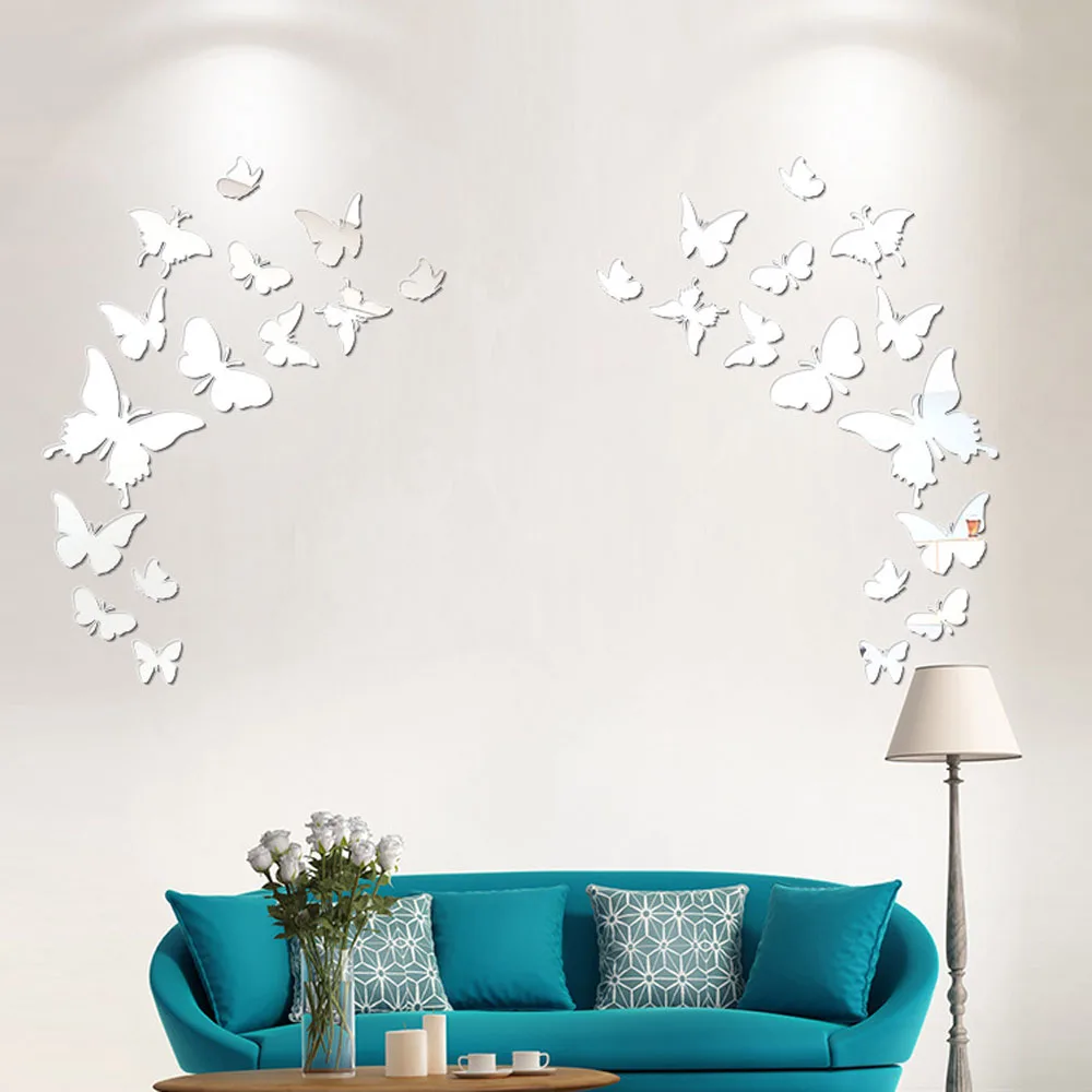 12Pcs/lot 3D Butterfly Mirror Wall Sticker Decal Wall Art Removable Wedding Decoration Kids Room Decoration Sticker
12Pcs/lot 3D Butterfly Mirror Wall Sticker Decal Wall Art Removable Wedding Decoration Kids Room Decoration Sticker