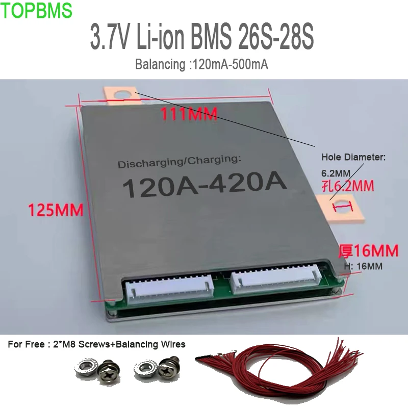 TOPBMS 3,7 в BMS 26S 96 в 109,2 в 28S 100 в 30S 108 в 126 в 32S 118 в 134,4 в разрядка зарядки а балансировка мА
TOPBMS 3,7 в BMS 26S 96 в 109,2 в 28S 100 в 30S 108 в 126 в 32S 118 в 134,4 в разрядка зарядки а балансировка мА