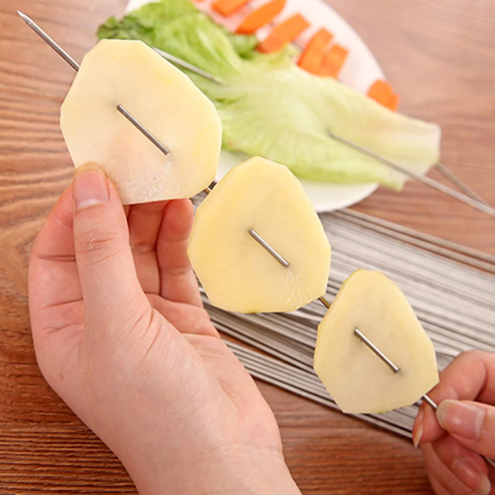 100 Pcs Storage Pot Lid Rack Reusable BBQ Skewer Barbecue Sticks Tool Home Tools Portable Skewers Flat
100 Pcs Storage Pot Lid Rack Reusable BBQ Skewer Barbecue Sticks Tool Home Tools Portable Skewers Flat