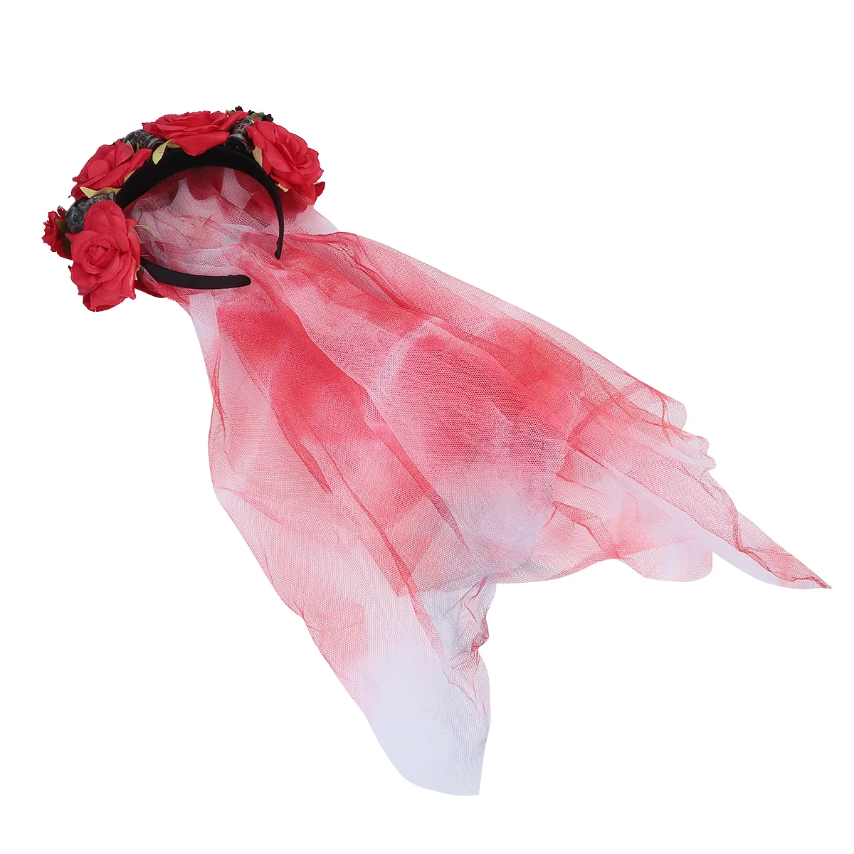 Day of the Dead Headpiece Flower Headband Rose Mexican Veil Floral headdress ( Red )
Day of the Dead Headpiece Flower Headband Rose Mexican Veil Floral headdress ( Red )