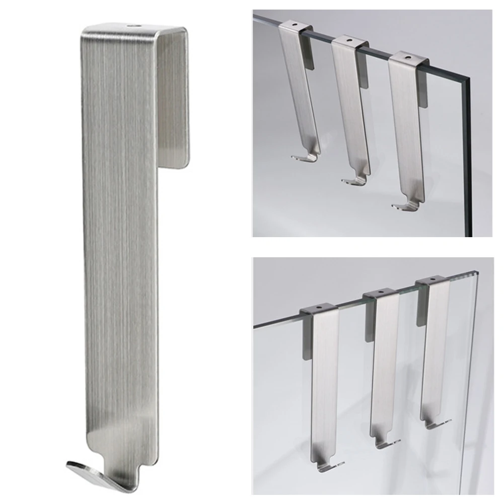 Bathroom Shower Door Back Hook Stainless Steel Over Glass Door Shower Towel Rack S-Shape Bathroom Bathrobe Hanger Holder Hooks
Bathroom Shower Door Back Hook Stainless Steel Over Glass Door Shower Towel Rack S-Shape Bathroom Bathrobe Hanger Holder Hooks