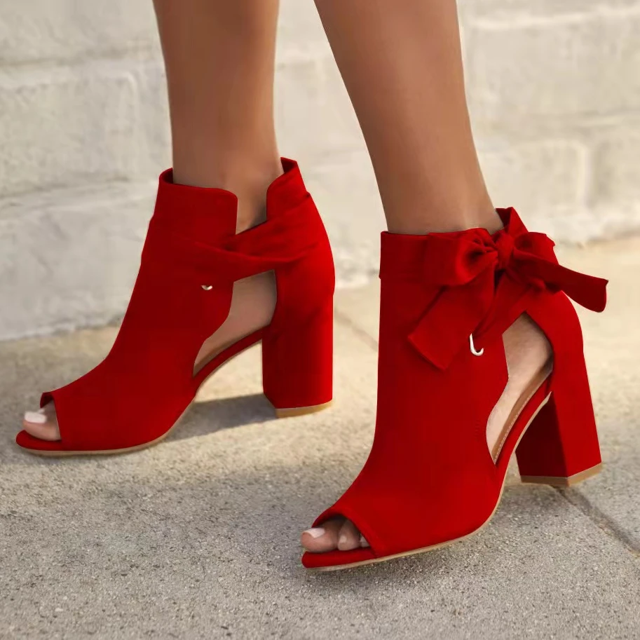 New Women's Pumps 2022 Bow Elegant Peep Toe Ladies Buckle Strap Chunky Heels Sandals 36-43 Large-Sized Female Dress Party Shoes
New Women's Pumps 2022 Bow Elegant Peep Toe Ladies Buckle Strap Chunky Heels Sandals 36-43 Large-Sized Female Dress Party Shoes