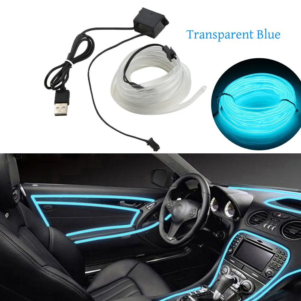 USB LED Light Line Ambient Lamp 5V Cold Glow Auto Interior Accessories EL Wire String Strip Decoration DIY Atmosphere Lights
USB LED Light Line Ambient Lamp 5V Cold Glow Auto Interior Accessories EL Wire String Strip Decoration DIY Atmosphere Lights