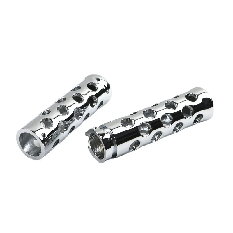 Chrome 1" Round Hole Motorbike Handlebar Hand Grips for Harley Honda Kawasaki Cruiser Chopper Vintage Retro Custom
Chrome 1" Round Hole Motorbike Handlebar Hand Grips for Harley Honda Kawasaki Cruiser Chopper Vintage Retro Custom