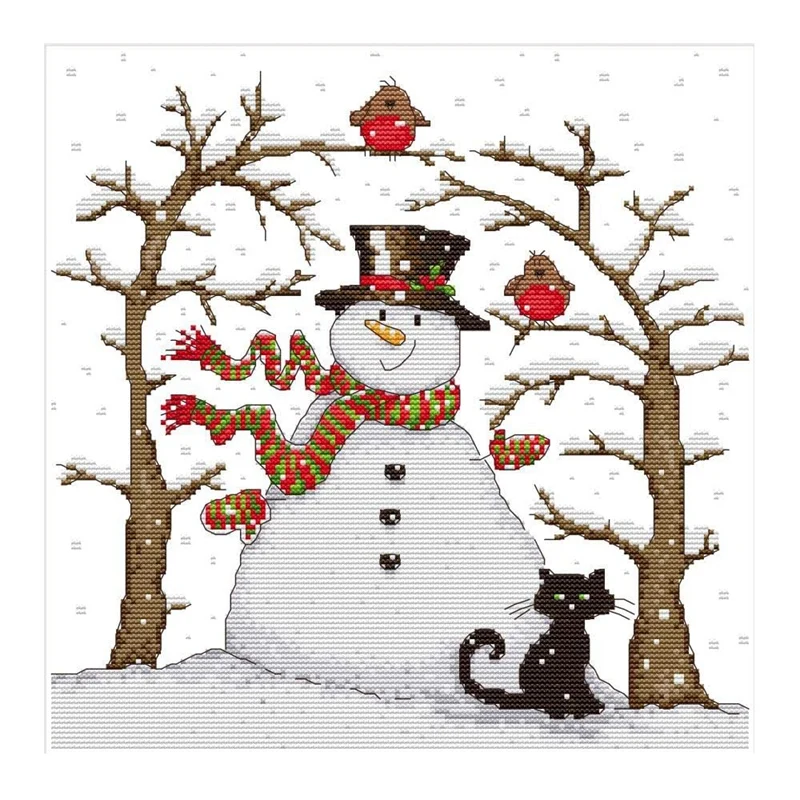 Cross Stitch Kits Stamped for Adults Beginner Kids, Scarf Snowman Black Cat 11CTDIY Embroidery Needlework Kit
Cross Stitch Kits Stamped for Adults Beginner Kids, Scarf Snowman Black Cat 11CTDIY Embroidery Needlework Kit