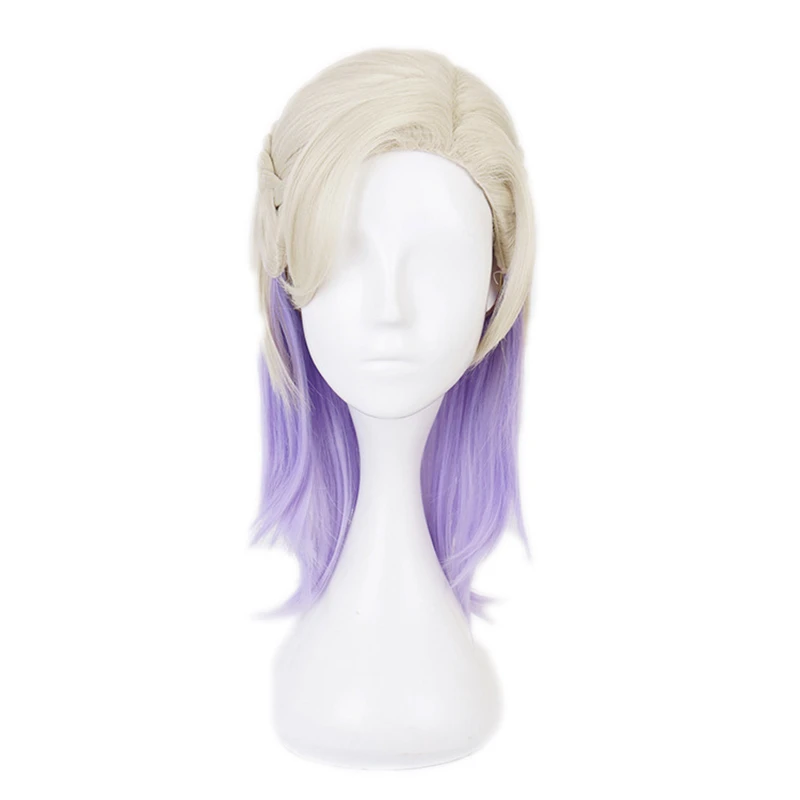

Game Twisted Wonderland Vil Schoenheit Cosplay Wigs Snow White Queen Cosplay Light Purple Braids Synthetic Hair Wig