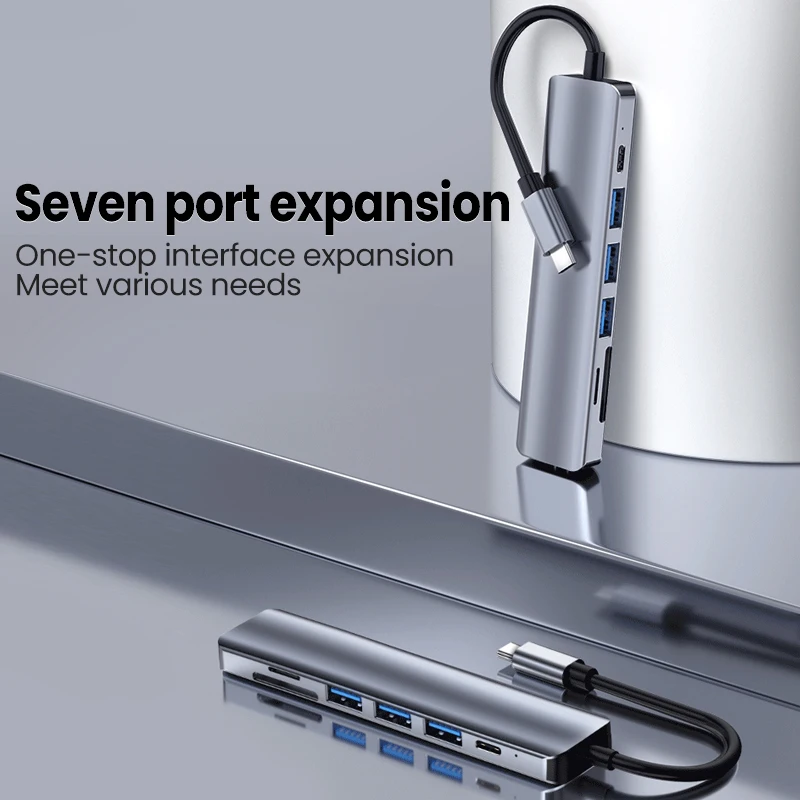 Док-станция 7 в 1, USB C-хаб с Type C на USB, адаптер USB C для MacBook, док-станция для переключателей ноутбуков 4K, HDMI, ТВ-концентратор для Nintendo Switch
Док-станция 7 в 1, USB C-хаб с Type C на USB, адаптер USB C для MacBook, док-станция для переключателей ноутбуков 4K, HDMI, ТВ-концентратор для Nintendo Switch