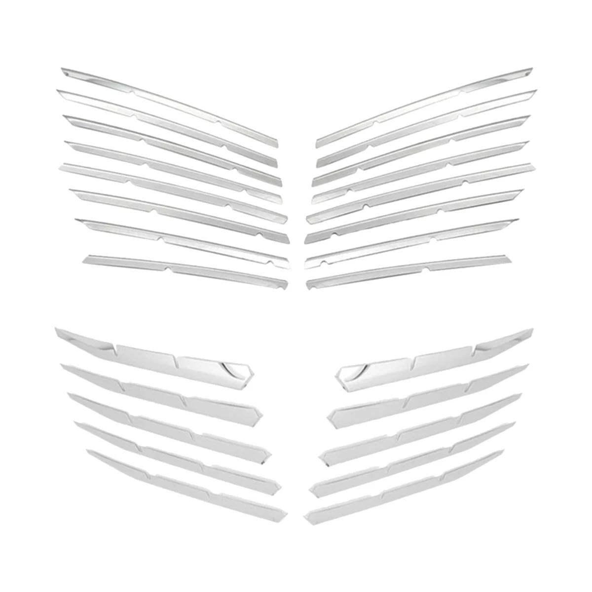 For 3008 GT 2016-2020 5008 GT 2017-2020 Stainless Steel Car Front Bumper Top + Lower Grille Trim
For 3008 GT 2016-2020 5008 GT 2017-2020 Stainless Steel Car Front Bumper Top + Lower Grille Trim