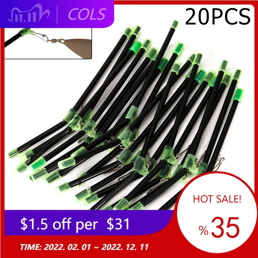 20pcs Sea Fishing Anti-Tangle Feeder Boom Luminous Anti Tangle Booms With Snaps ABS+Steel+Iron Fishing Tools Tackle Accessories
20pcs Sea Fishing Anti-Tangle Feeder Boom Luminous Anti Tangle Booms With Snaps ABS+Steel+Iron Fishing Tools Tackle Accessories