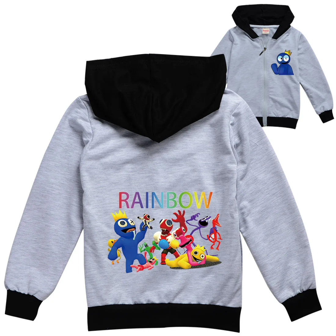 New Rainbow FriendsJackets for Girls Hooded Sweatshirt Baby Boy Hoodies Kids Clothes Autumn Kids Hoody Sweater with Zipper Coat
New Rainbow FriendsJackets for Girls Hooded Sweatshirt Baby Boy Hoodies Kids Clothes Autumn Kids Hoody Sweater with Zipper Coat