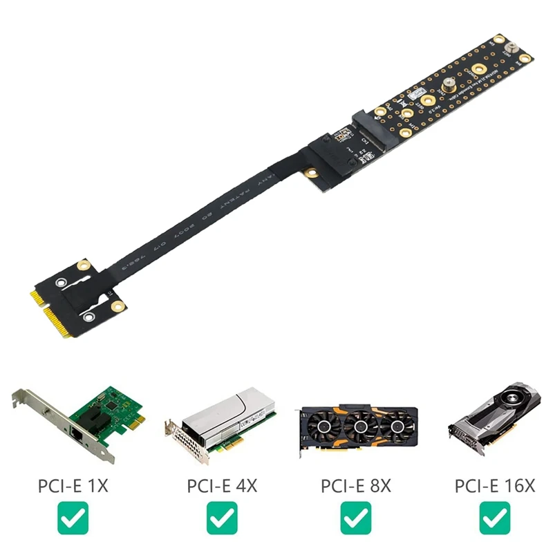Кабель адаптера Mini Pcie «Папа-ключ», «мама», 20 см, поддержка M.2 Key M SSD 2230/2242/2260/2280 Mini Pcie, Удлинительный кабель
Кабель адаптера Mini Pcie «Папа-ключ», «мама», 20 см, поддержка M.2 Key M SSD 2230/2242/2260/2280 Mini Pcie, Удлинительный кабель