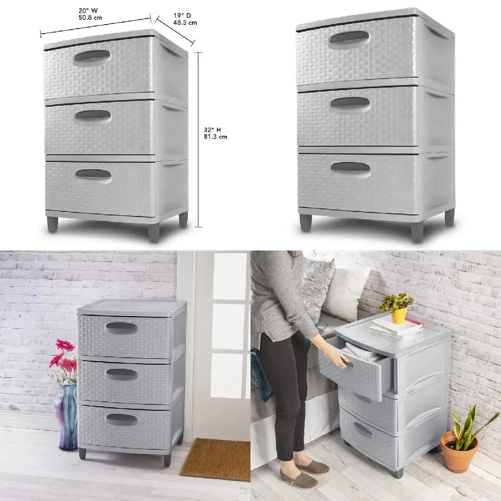 Color. Elegant Grey Durable Plastic Weave Drawer Unit Storage Cabinet in Cement Grey Color for Your Home.
Color. Elegant Grey Durable Plastic Weave Drawer Unit Storage Cabinet in Cement Grey Color for Your Home.
