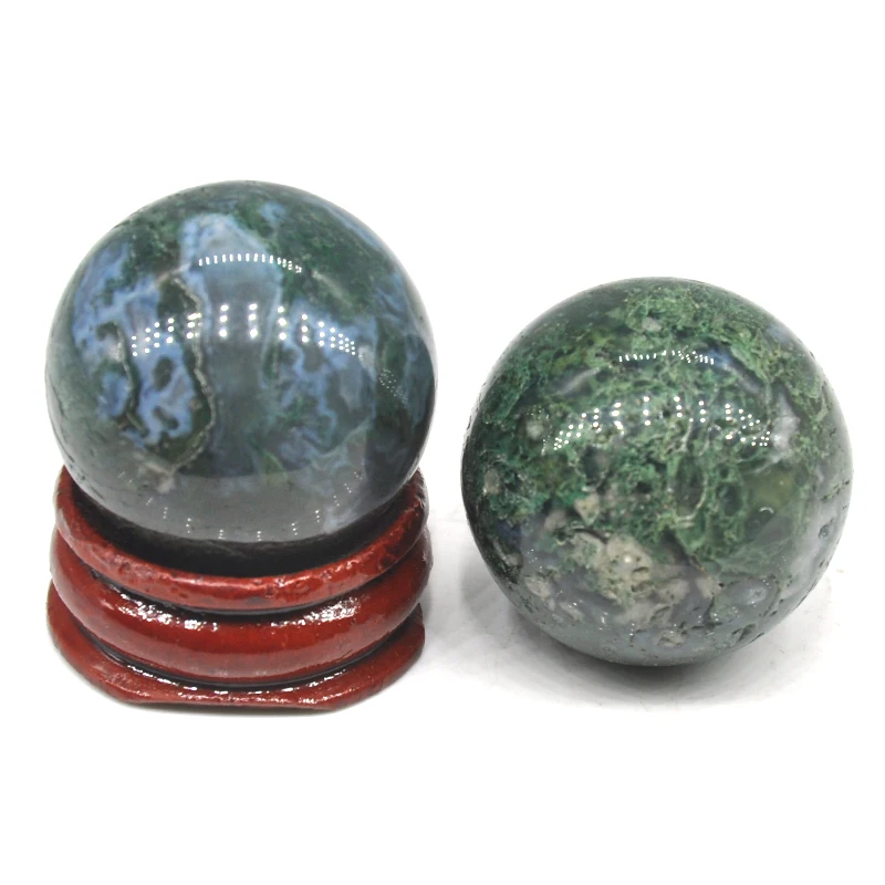30mm Natural Moss Agate Reiki Healing Crystal Sphere Hand Massage Ball Feng Shui Home Decoration With Stand
30mm Natural Moss Agate Reiki Healing Crystal Sphere Hand Massage Ball Feng Shui Home Decoration With Stand