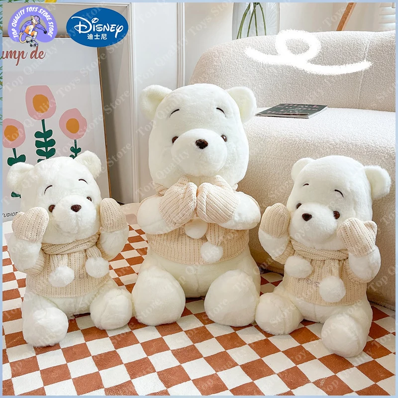 Disney Anime White Sweater Winnie Bear Plush Toy Sleep Pillow Girls Doll Cartoon Cute Soft Stuffed Dolls Ornaments Kawaii Gifts 
Disney Anime White Sweater Winnie Bear Plush Toy Sleep Pillow Girls Doll Cartoon Cute Soft Stuffed Dolls Ornaments Kawaii Gifts