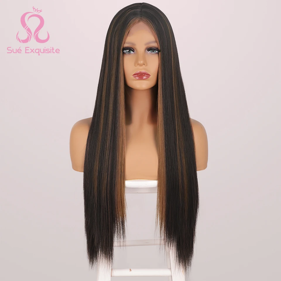 SUe EXQUISITE Synthetic Long Straight Wigs For Black Women Highlight Wig Brown Colored Blonde Pink Wig Middle Part Cosplay Wigs
SUe EXQUISITE Synthetic Long Straight Wigs For Black Women Highlight Wig Brown Colored Blonde Pink Wig Middle Part Cosplay Wigs