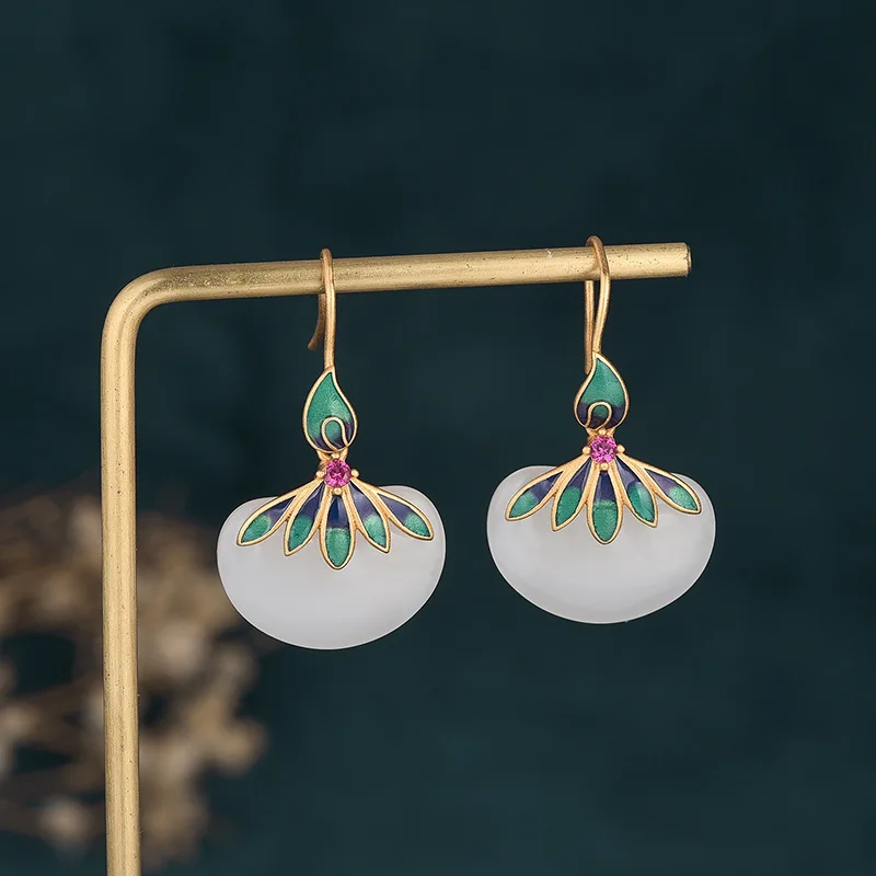 Chinese Cute Imitation Jade Drop Earrings for Women Luxury Gold Color Enamel Dangle Wedding Earrings Statement Fashion Jewelry
Chinese Cute Imitation Jade Drop Earrings for Women Luxury Gold Color Enamel Dangle Wedding Earrings Statement Fashion Jewelry