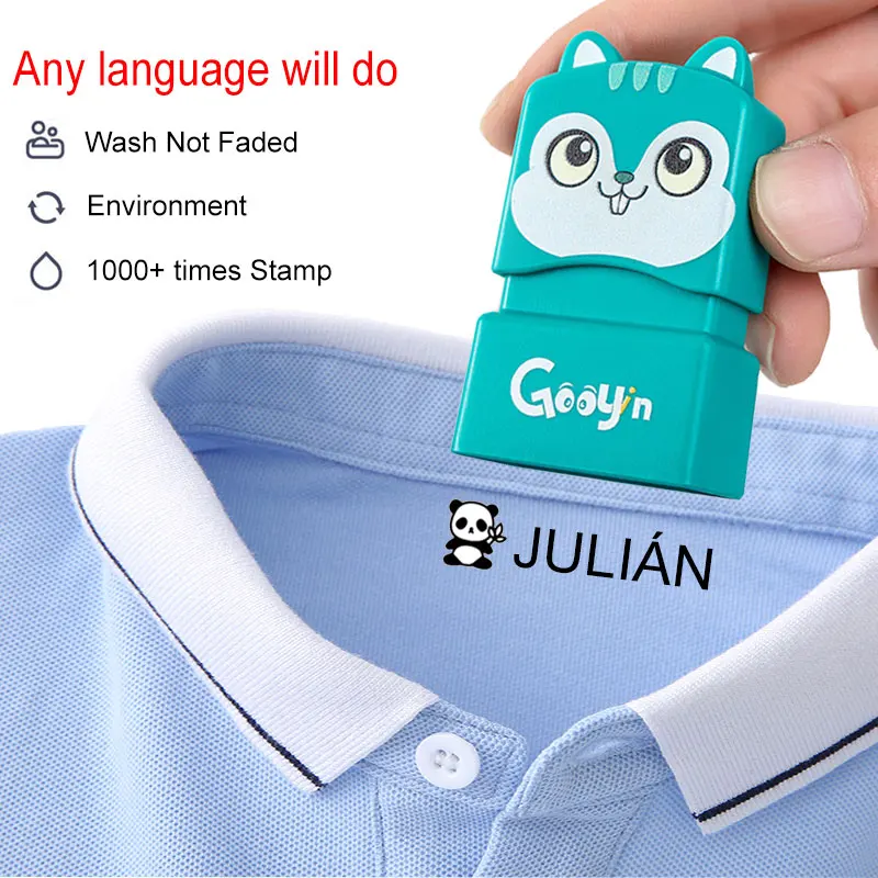 Customized Name Stamp Paints Personal Student Child Baby Engraved Waterproof Non-fading Kindergarten Cartoon Clothing Name Seal
Customized Name Stamp Paints Personal Student Child Baby Engraved Waterproof Non-fading Kindergarten Cartoon Clothing Name Seal
