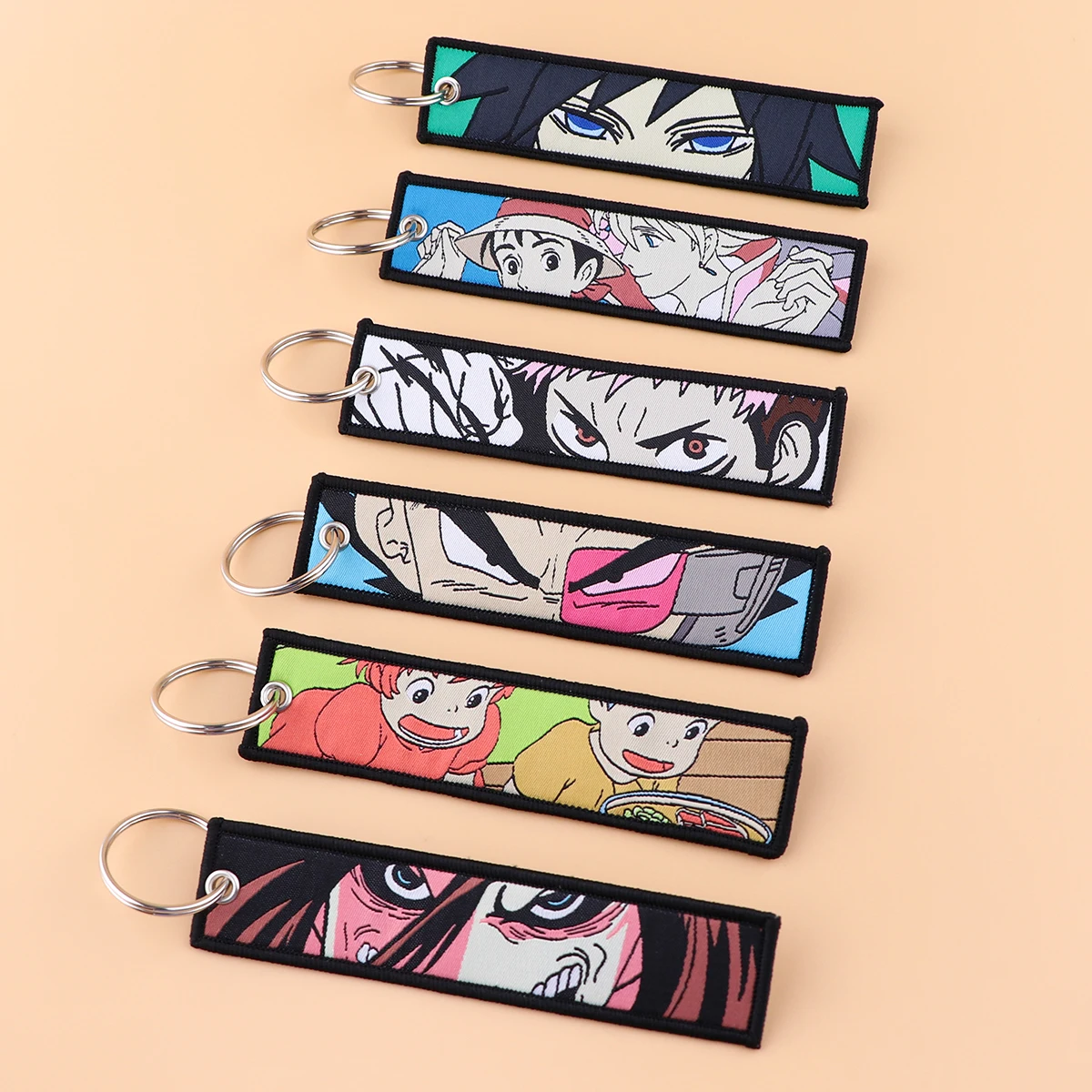 Howl's Moving Castle Embroidered Keys Tag Keychains for Women Keyring Japanese Anime Car Keys Fashion Jewelry Accessories Gifts
Howl's Moving Castle Embroidered Keys Tag Keychains for Women Keyring Japanese Anime Car Keys Fashion Jewelry Accessories Gifts