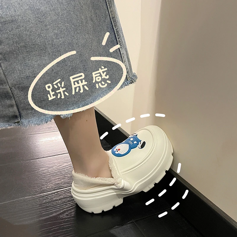 Winter Warm Waterproof Women Slippers Cartoon Bear Furry Non-Slip Sole Plush Home Cotton Shoes Indoor Outdoor Thick Heel Slides
Winter Warm Waterproof Women Slippers Cartoon Bear Furry Non-Slip Sole Plush Home Cotton Shoes Indoor Outdoor Thick Heel Slides