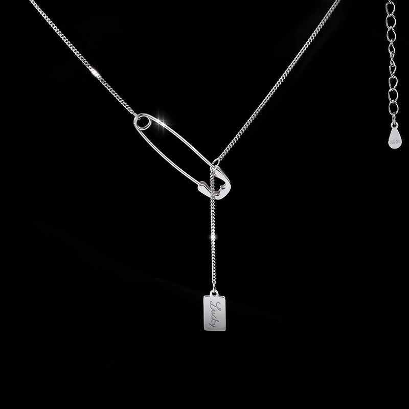 Silver Color Safety Pin Rectangle Pendant Necklace for Women Girls Fashion Creative Clavicle Chain Party Jewelry
Silver Color Safety Pin Rectangle Pendant Necklace for Women Girls Fashion Creative Clavicle Chain Party Jewelry