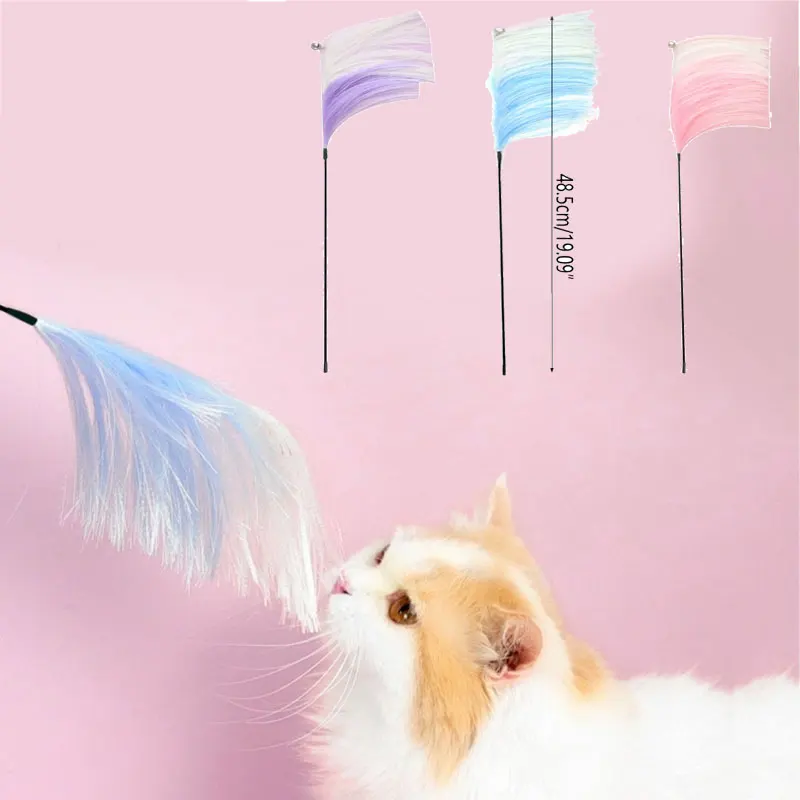 3 Colors 19Inch Reed Catkin Tassel Cats Teaser Stick Toys Indoor Pet Interactive Toys Colorful Kitten Chaser Wand Cat Supplies
3 Colors 19Inch Reed Catkin Tassel Cats Teaser Stick Toys Indoor Pet Interactive Toys Colorful Kitten Chaser Wand Cat Supplies