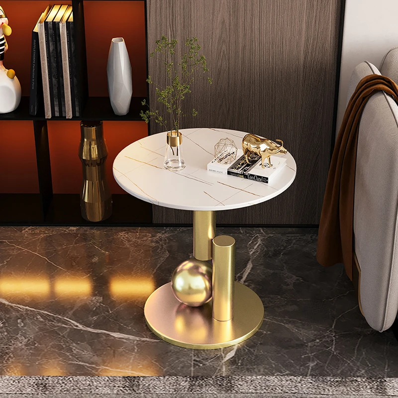New Living Room Sofa Side Table Creative Luxury Round Coffee Table Modern Metal Corner Slate Small Bedside Table Home Furniture
New Living Room Sofa Side Table Creative Luxury Round Coffee Table Modern Metal Corner Slate Small Bedside Table Home Furniture