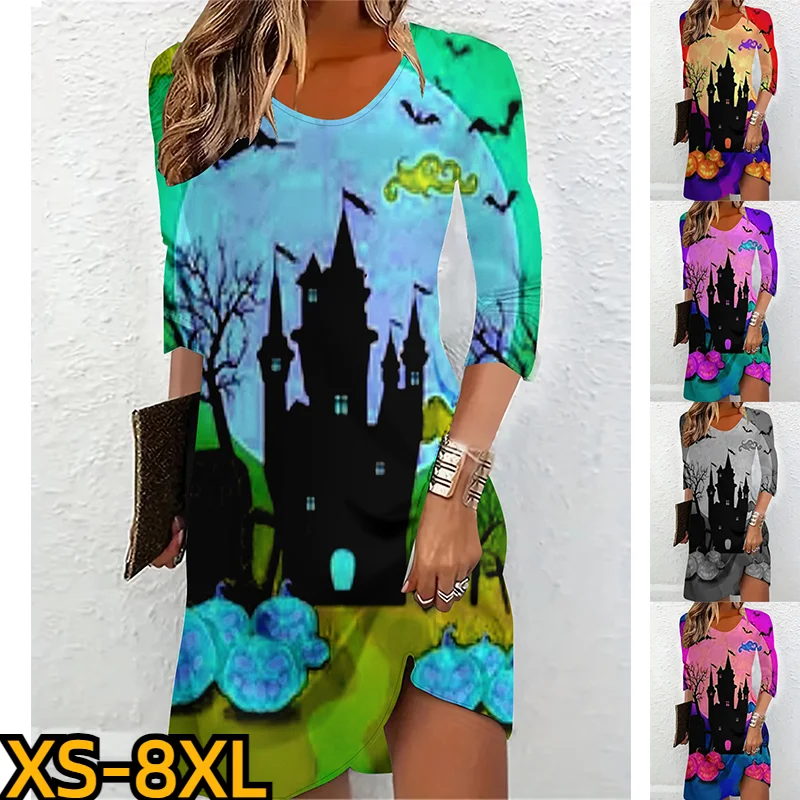 Осенняя юбка миди с круглым вырезом, зимнее женское платье нового дизайна с принтом, женское платье на Хэллоуин с длинным рукавом, модная Юбка До Колена
Осенняя юбка миди с круглым вырезом, зимнее женское платье нового дизайна с принтом, женское платье на Хэллоуин с длинным рукавом, модная Юбка До Колена