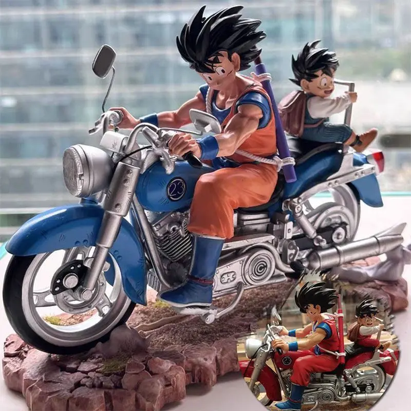 Anime Goku Dragon Ball Figure Son Gohan Goku Action Figure Dbz Father And Son Motorcycle 15cm Pvc Collection Model Toys Presents
Anime Goku Dragon Ball Figure Son Gohan Goku Action Figure Dbz Father And Son Motorcycle 15cm Pvc Collection Model Toys Presents