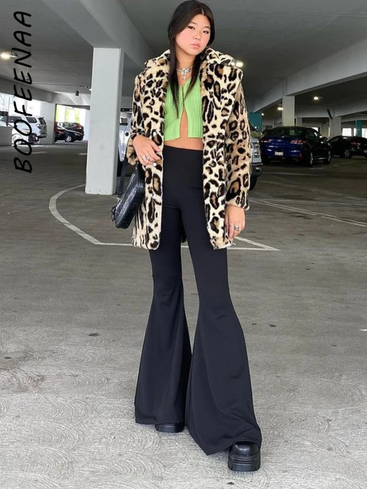 BOOFEENAA Street Wear Y2k Style High Waisted Flare Pants Vintage Bell Bottoms Black Trouser Pants for Women Clothes C85-BZ24
BOOFEENAA Street Wear Y2k Style High Waisted Flare Pants Vintage Bell Bottoms Black Trouser Pants for Women Clothes C85-BZ24