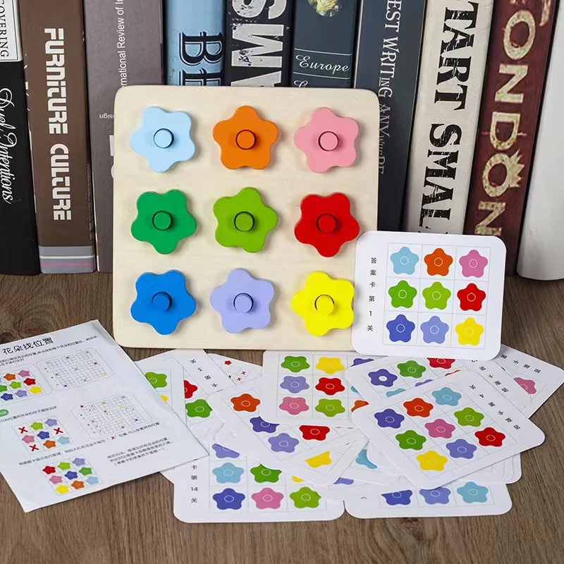 Flowers Find A Set of Posts Matching Game Children's Early Education Color Recognition Thinking Training Building Block Toys
Flowers Find A Set of Posts Matching Game Children's Early Education Color Recognition Thinking Training Building Block Toys